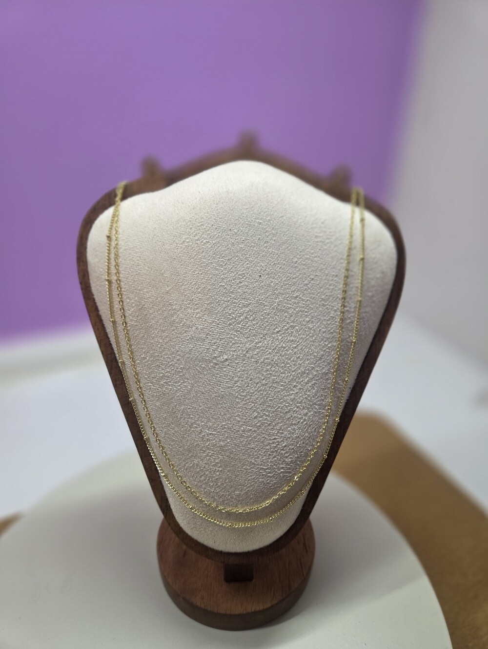 Elegant Double-Layer Gold Necklace - Women's Jewelry